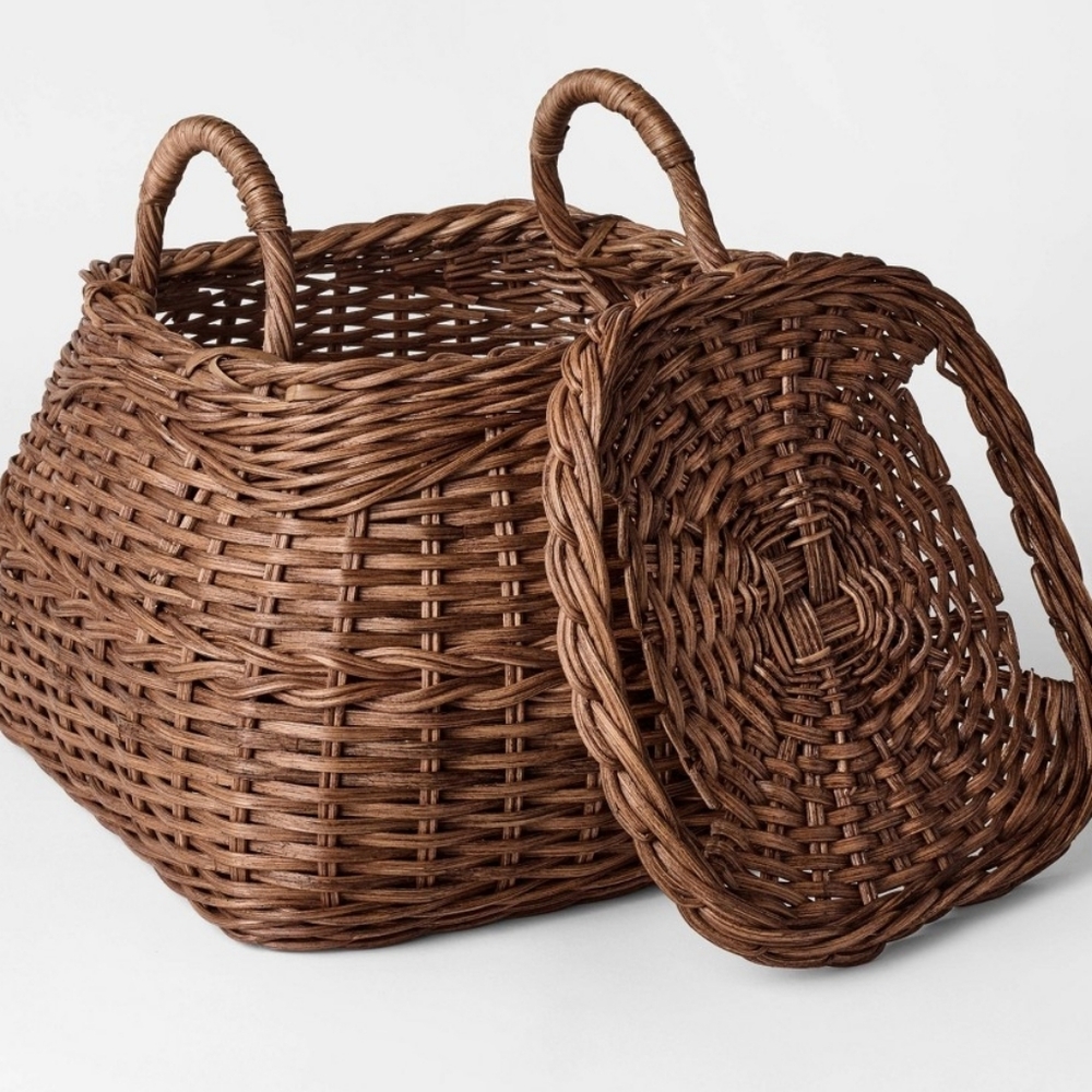 Studio Mcgee Threshold Rattan Basket Square Dark Brown Target 2025 - Picture 7 of 14